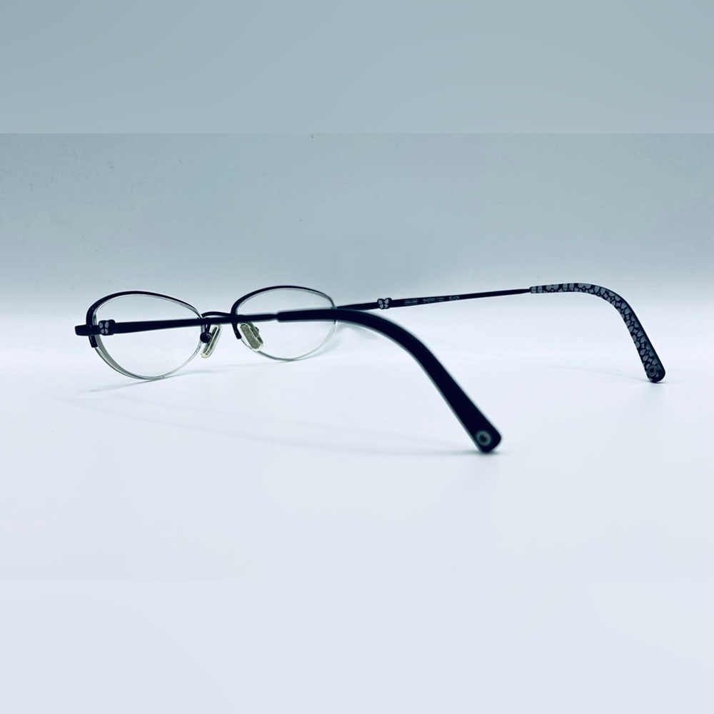 Coach Sherri 122 Black Oval Half-Rim Sunglasses Frames Only - Picture 5 of 8